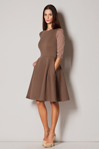 Day Dress 235 – Figl, Beige – Day Dress – image 3
