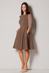 Day Dress 235 – Figl, Beige – Day Dress – image 3