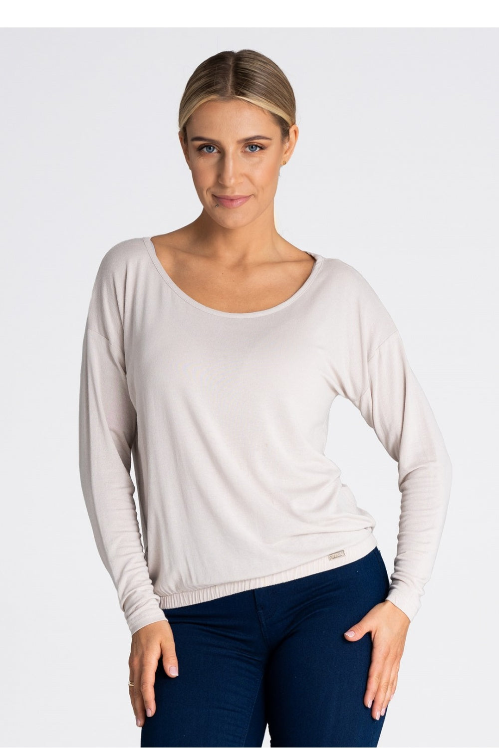 Blouse M981 – Figl, Beige – Blouse