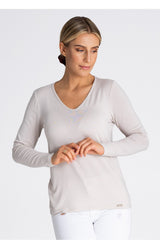 Blouse M980 – Figl, Beige – Blouse