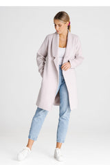 Coat M990 – Figl, Beige – Coat – image 2
