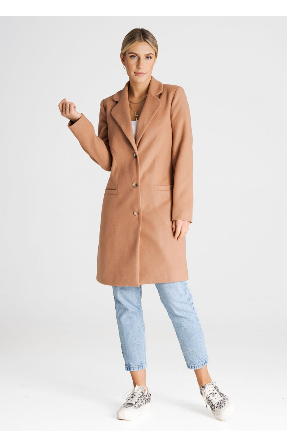 Coat M989 – Figl, Beige – Coat