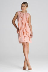 Cocktail dress M1002 – Figl, Pink – Cocktail Dress – image 4