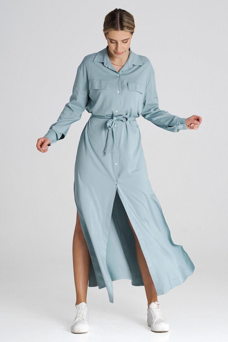 Day Dress M1000 – Figl, Mint – Day Dress – image 5