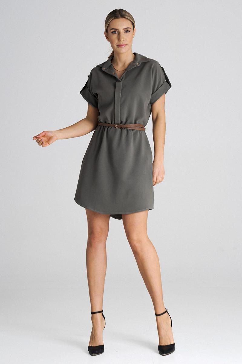 Day Dress M1001 – Figl, Olive – Day Dress – image 3