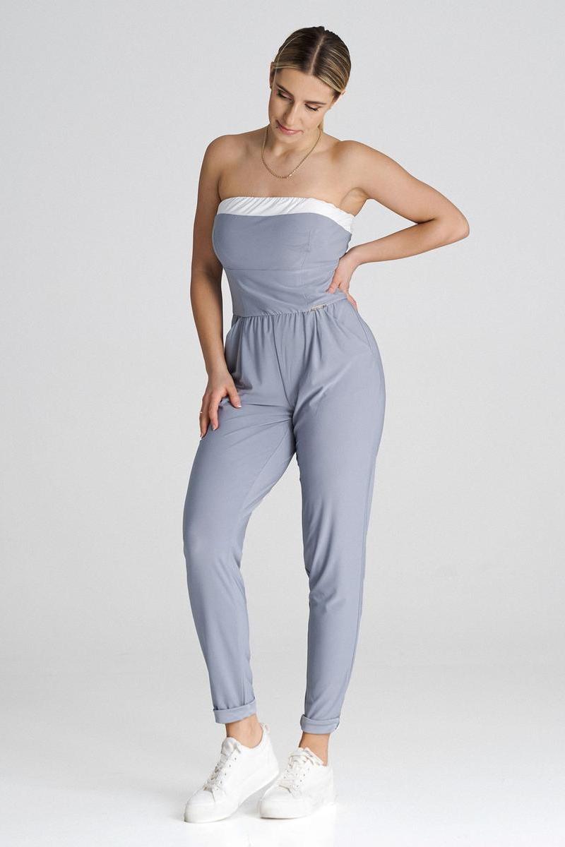 Suit M1025 – Figl, Grey – Jumpsuit – image 2