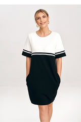 Day Dress M1028 – Figl, Black Ecru – Day Dress