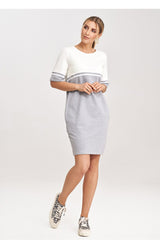 Day Dress M1028 – Figl, Grey Ecru – Day Dress – image 2