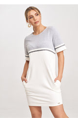 Day Dress M1028 – Figl, Ecru Grey – Day Dress – image 3