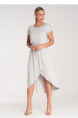 Day Dress M1041 – Figl, Grey Melange – Day Dress – image 3