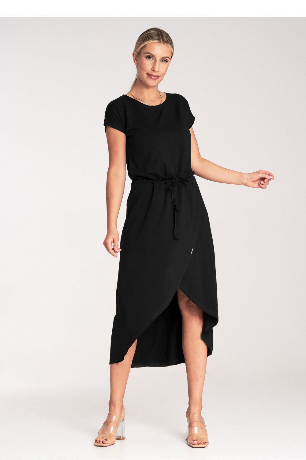 Day Dress M1041 – Figl, Black – Day Dress – image 4