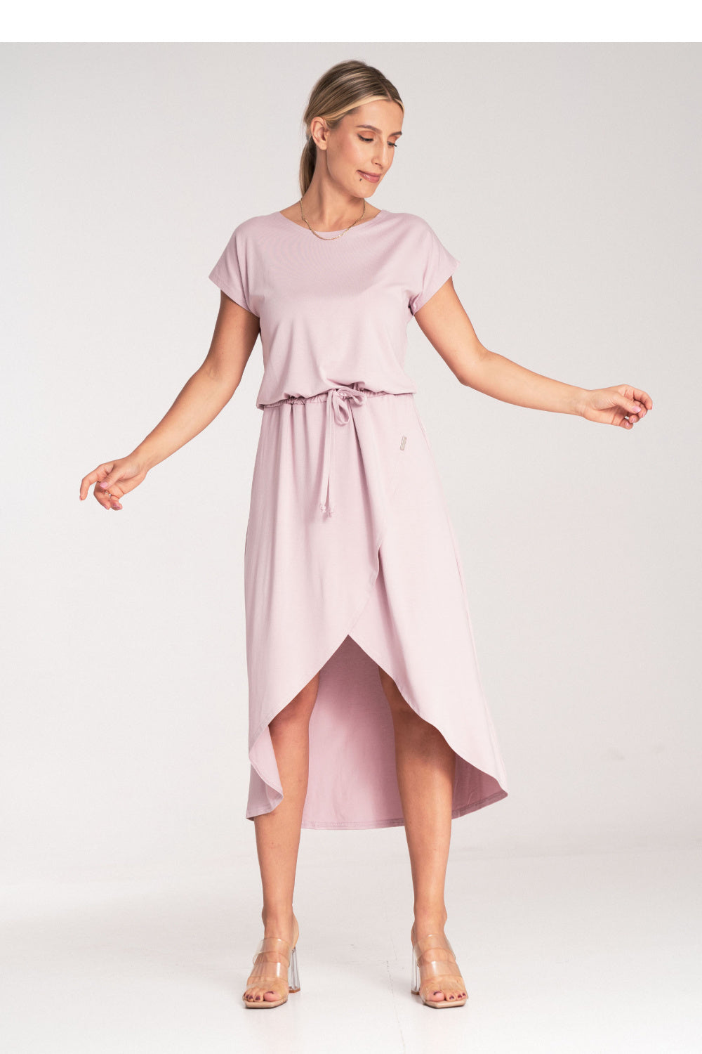 Day Dress M1041 – Figl, Pink – Day Dress – image 5