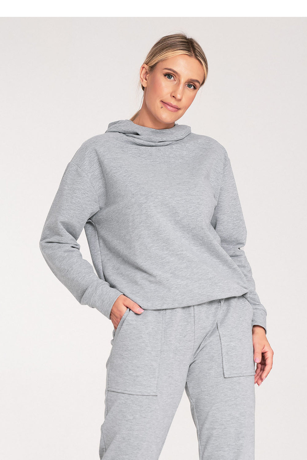 Sweatshirt M1034 – Figl, Grey – Sweatshirt – image 4