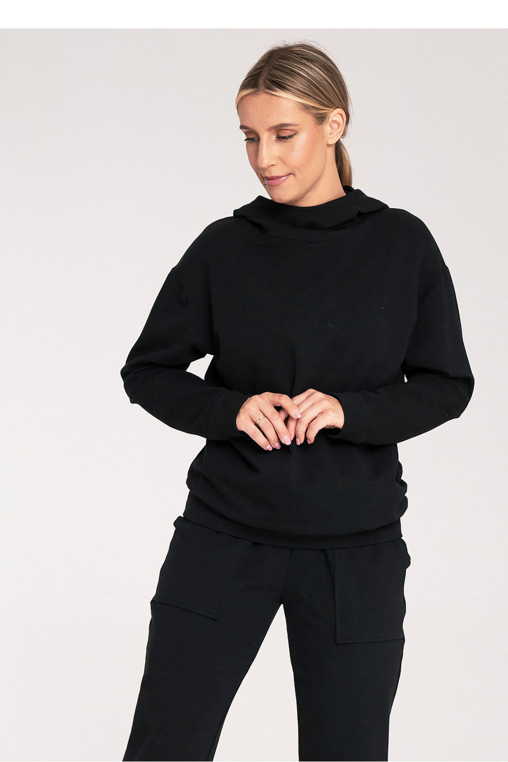 Sweatshirt M1034 – Figl, Black – Sweatshirt – image 5
