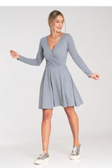 Day Dress M1050 – Figl, Grey – Day Dress