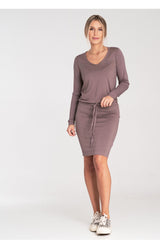 Day Dress M1049 – Figl, Brown – Day Dress – image 2