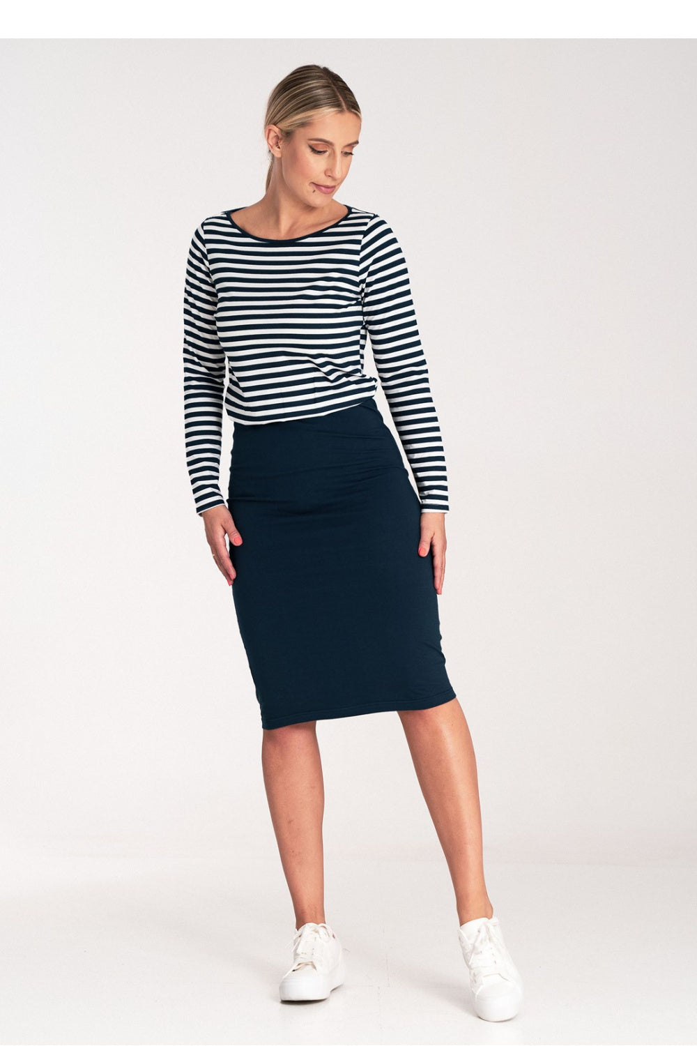 Day Dress M1057 – Figl, Navy – Day Dress – image 3