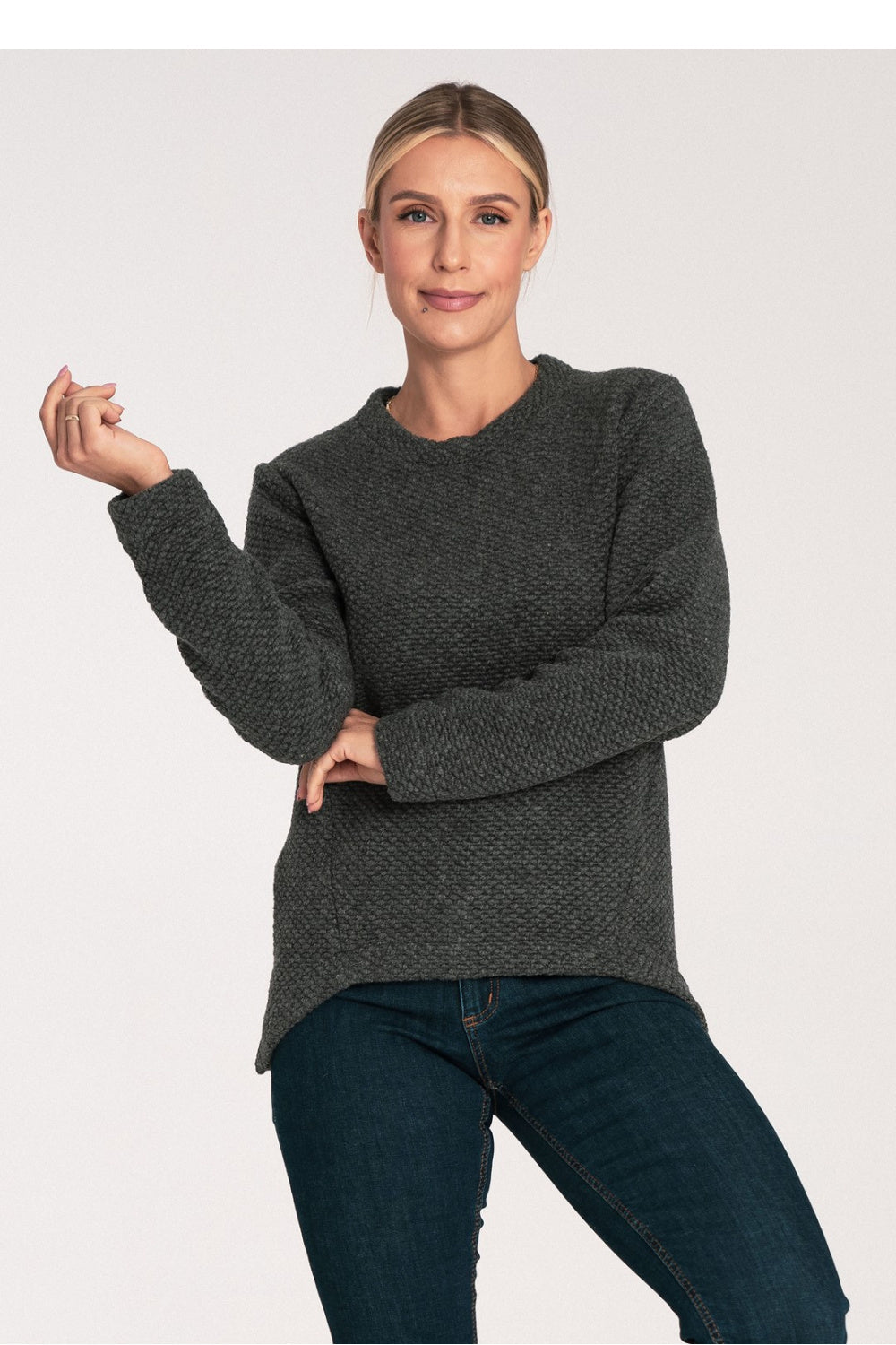 Jumper M1044 – Figl, Dark Grey – Jumper – image 2