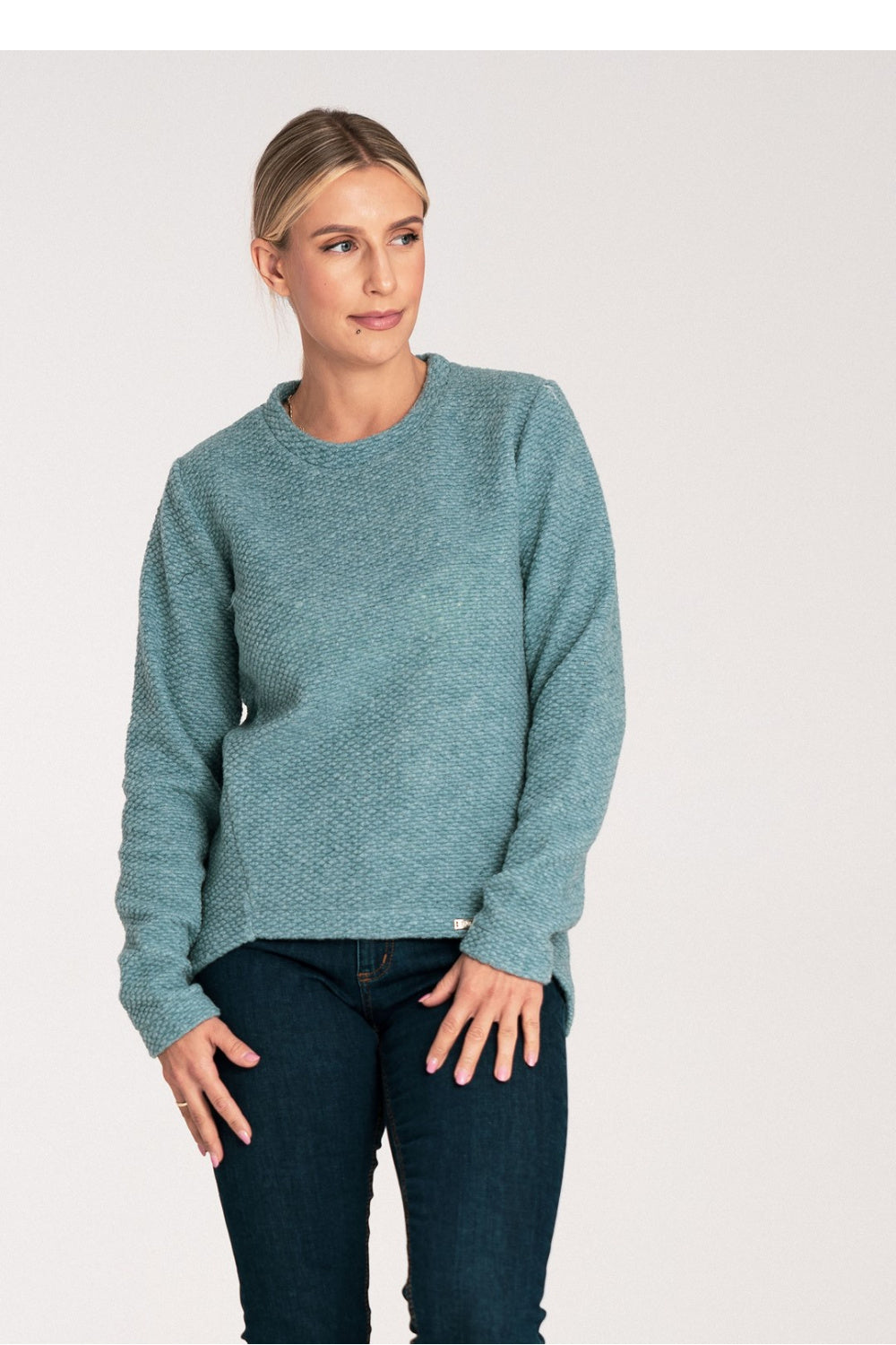 Jumper M1044 – Figl, Mint – Jumper – image 3