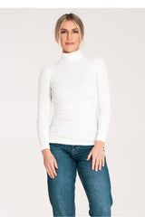 Turtleneck M1058 – Figl, Ecru – Turtleneck – image 4