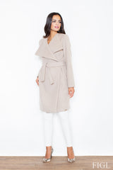 Coat M408 – Figl, Beige – Coat – image 3