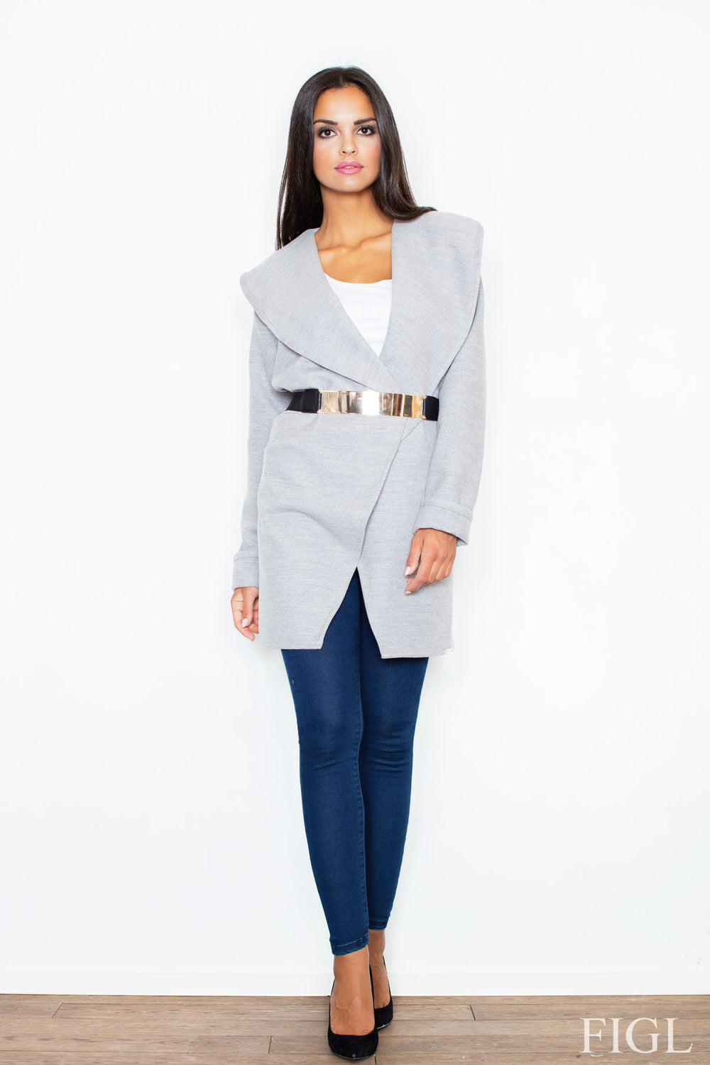 Coat M407 – Figl, Grey – Coat