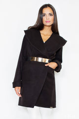 Coat M407 – Figl, Black – Coat – image 2