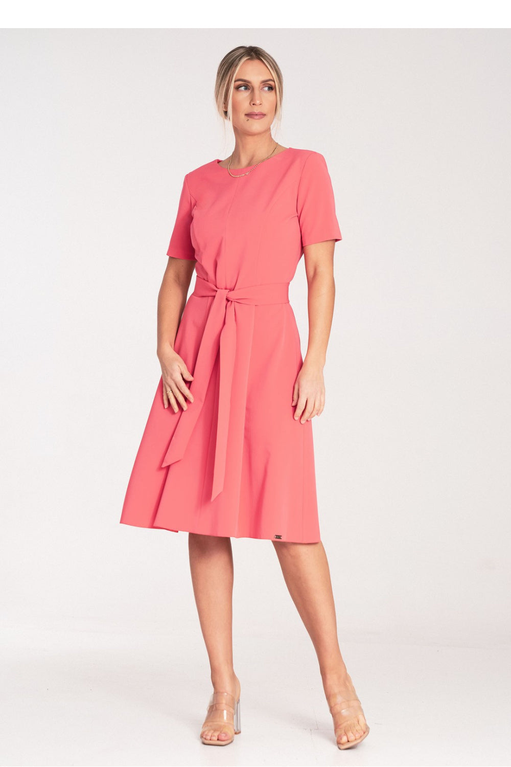 Day Dress M1069 – Figl, Coral – Day Dress – image 2