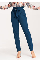 Women's Trousers M1072 – Figl, Navy – Pants – image 2