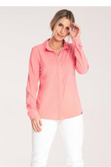 Long sleeve shirt M1068 – Figl, Coral – Shirt