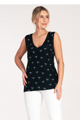 Blouse M1076 – Figl, Navy – Blouse – image 3