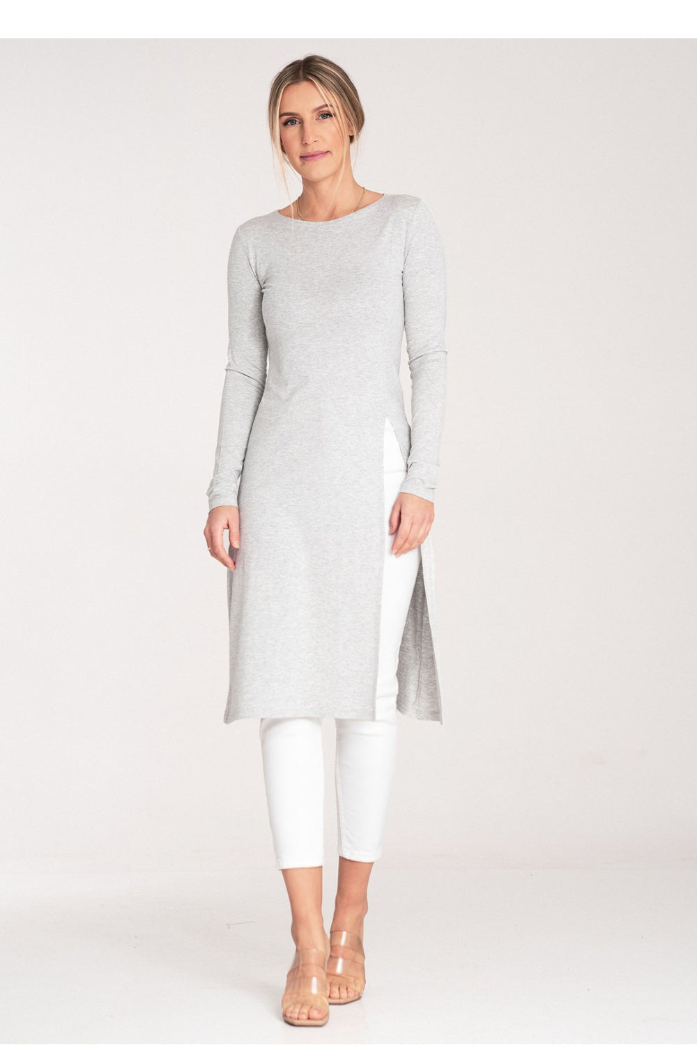 Tunic M1075 – Figl, Grey – Tunic