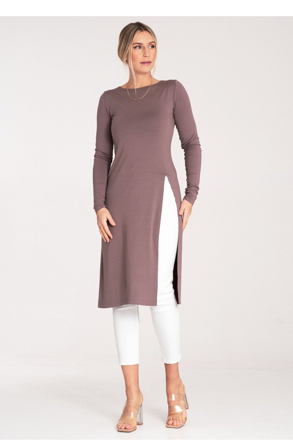 Tunic M1075 – Figl, Brown – Tunic – image 2