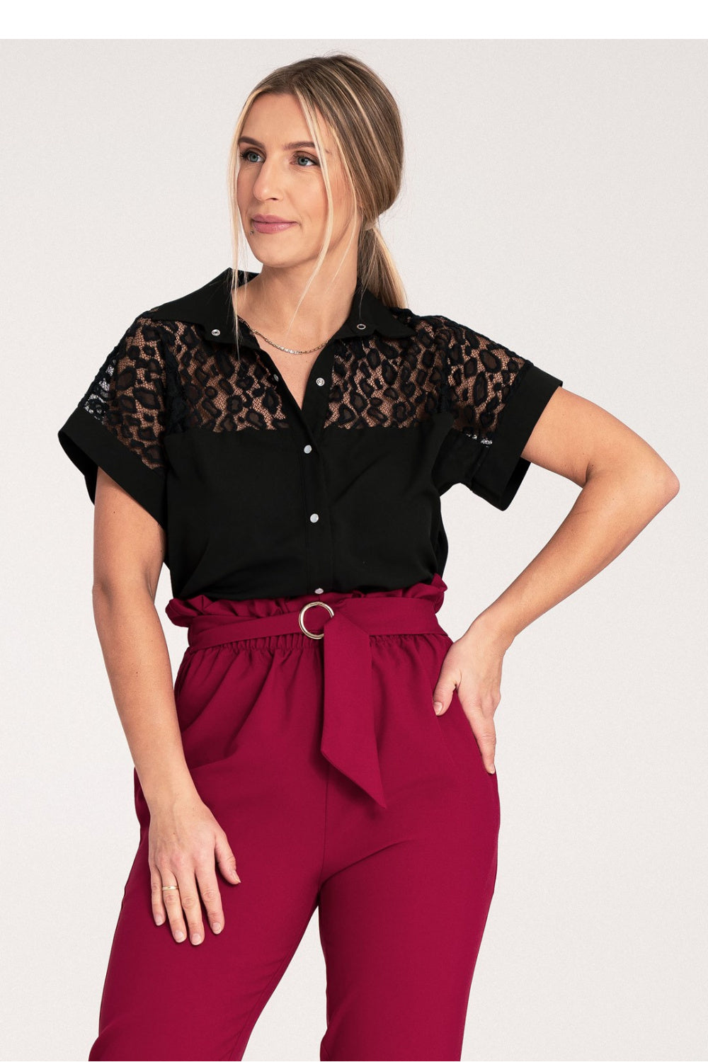 Short sleeve shirt M1073 – Figl – Shirt – image 5