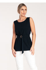 Blouse M1071 – Figl, Navy – Blouse – image 2