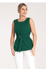 Blouse M1071 – Figl, Green – Blouse – image 4