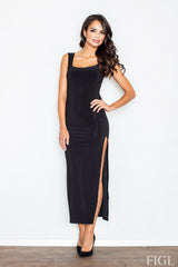Evening dress M425 – Figl, Black – Evening Dress