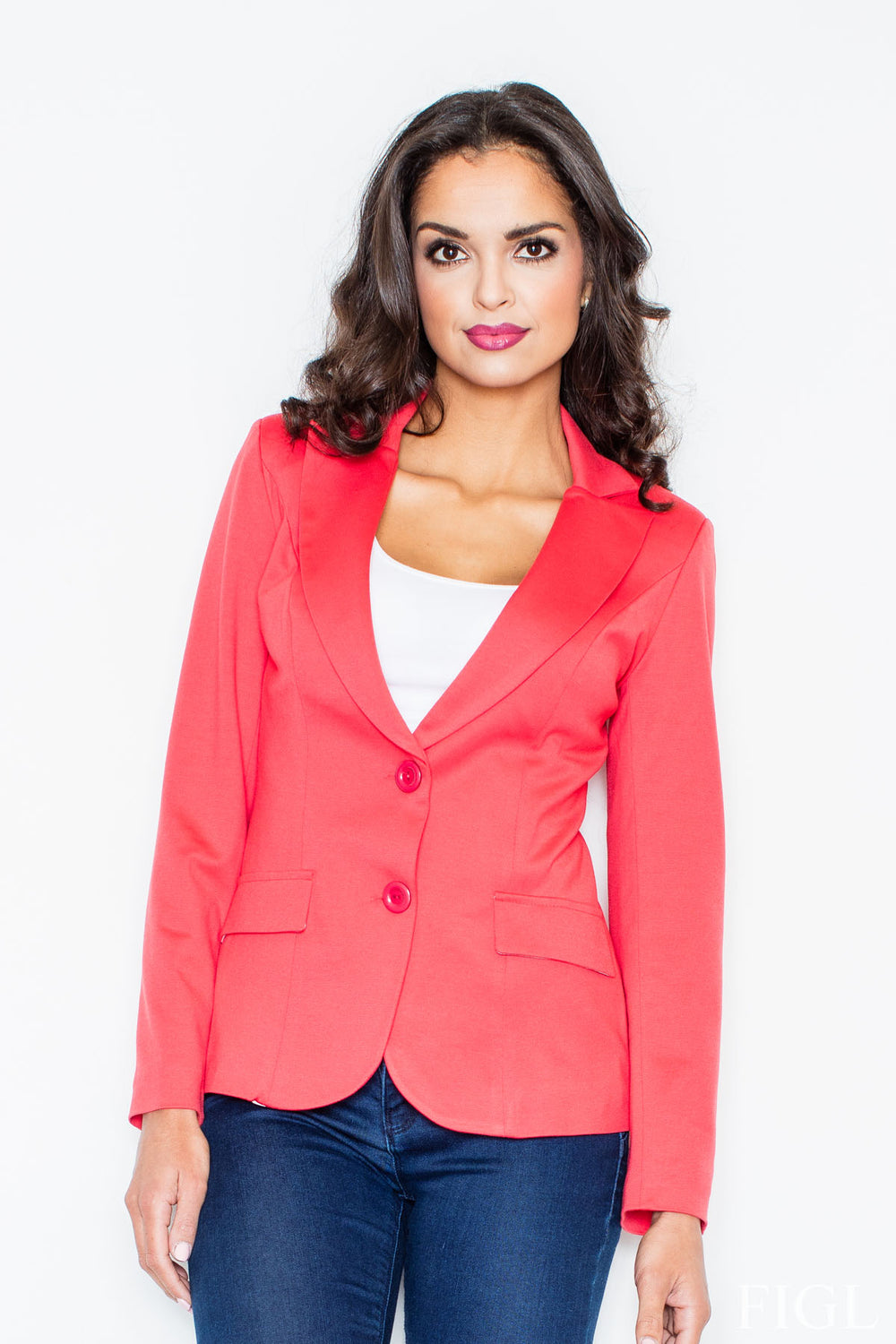 Jacket M085 – Figl, Red – Jacket – image 3
