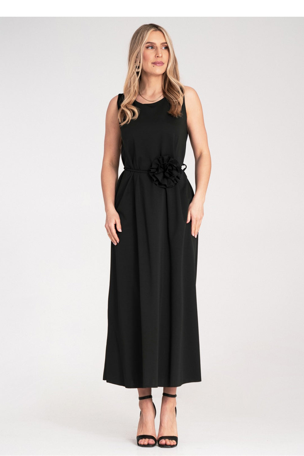 Day Dress M1191 – Figl, Black – Day Dress – image 2