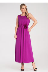 Day Dress M1191 – Figl, Fuchsia – Day Dress – image 3