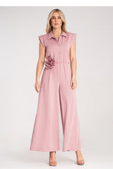 Suit M1190 – Figl, Pink – Jumpsuit – image 3