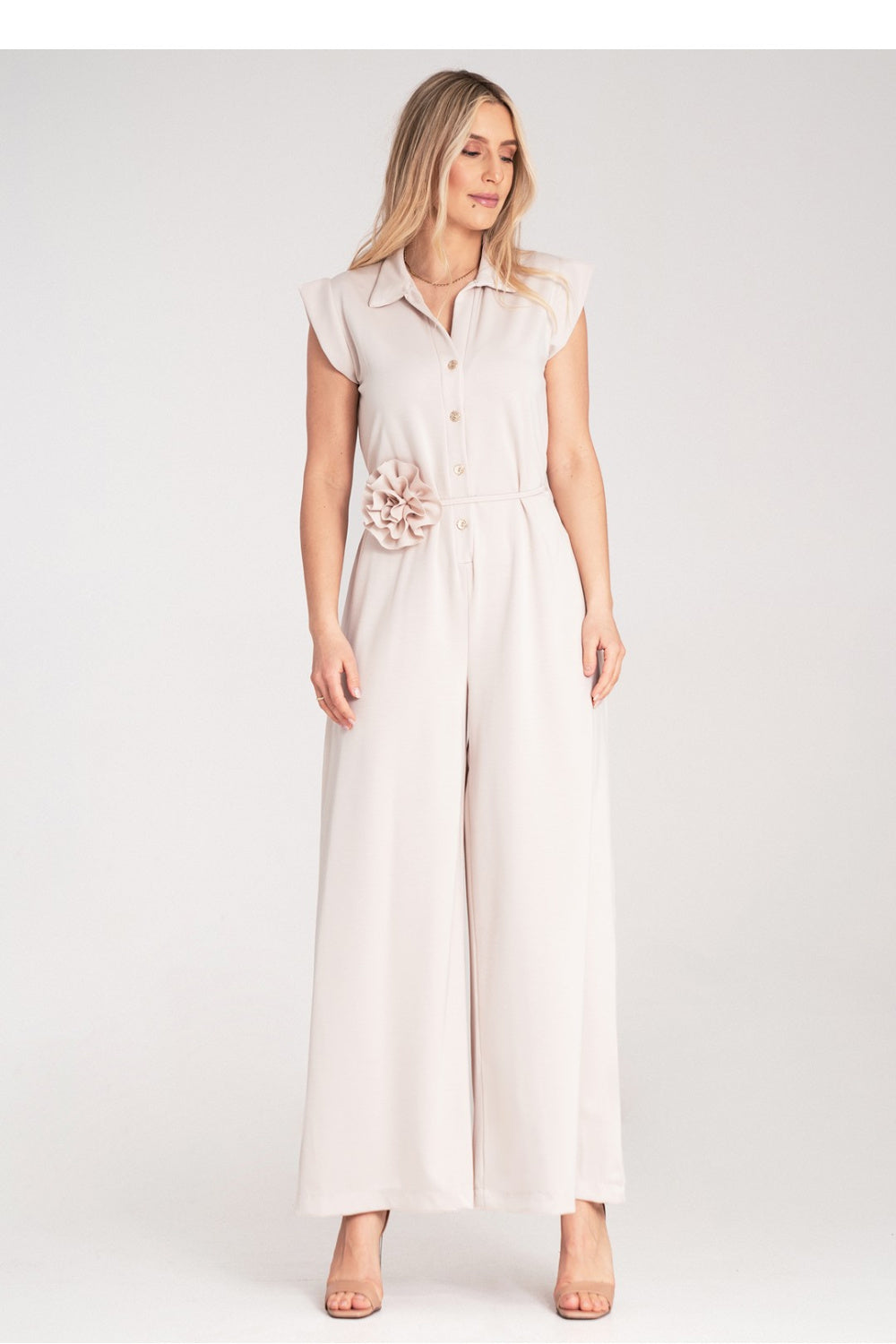 Suit M1190 – Figl, Beige – Jumpsuit