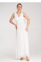Cocktail dress M1186 – Figl, White – Cocktail Dress – image 3