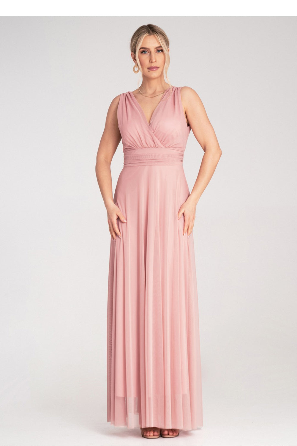 Cocktail dress M1186 – Figl, Pink – Cocktail Dress – image 4