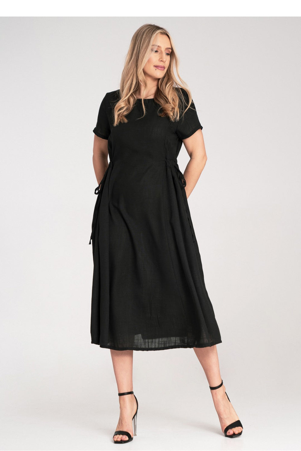 Day Dress M1184 – Figl, Black – Day Dress – image 2