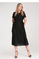 Day Dress M1184 – Figl, Black – Day Dress – image 2