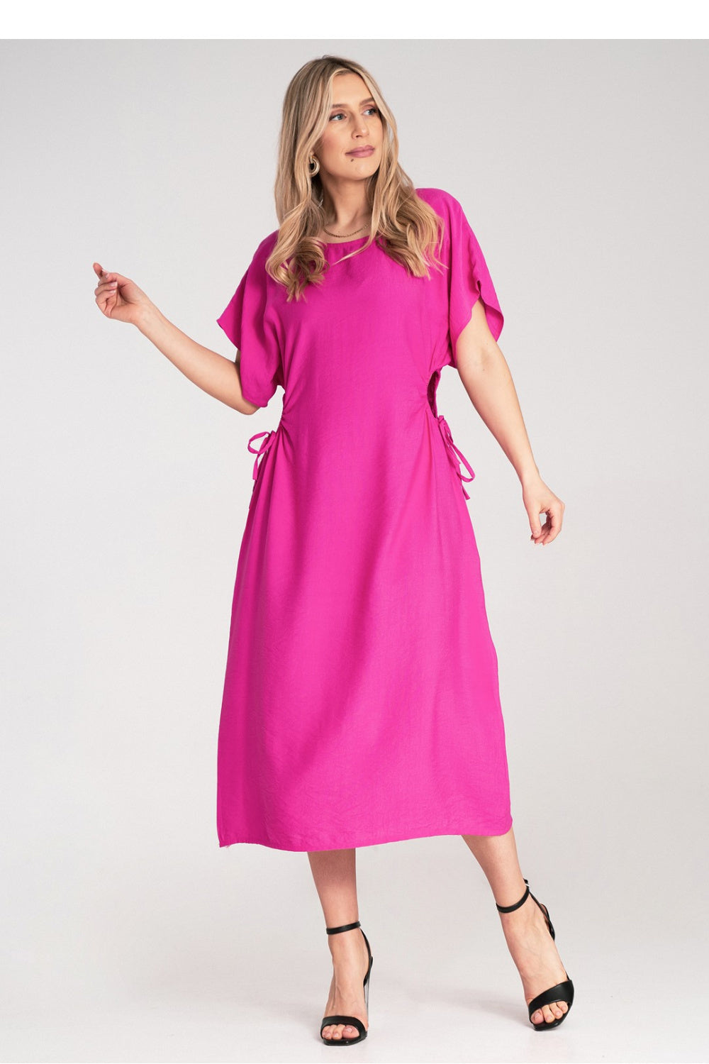 Day Dress M1183 – Figl, Fuchsia – Day Dress – image 3