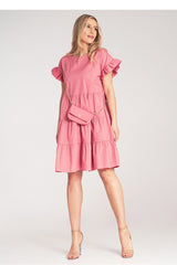 Day Dress M1182 – Figl, Pink – Day Dress