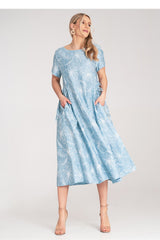Day Dress M1181 – Figl, Blue – Day Dress – image 2