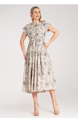 Day Dress M1180 – Figl, Beige – Day Dress – image 2